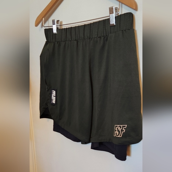 Full Send Fitness Green Shorts - Picture 5 of 7